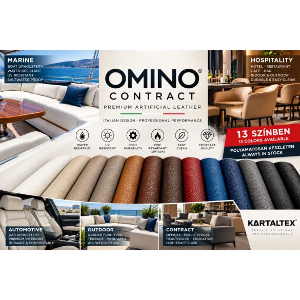 OMINO CONTRACT – Prémium műbőr bútorokhoz és közületi kárpitozáshoz