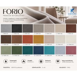 FORIO – lángálló akusztikai szövet